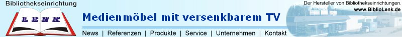 Medienm�bel mit versenkbarem TV